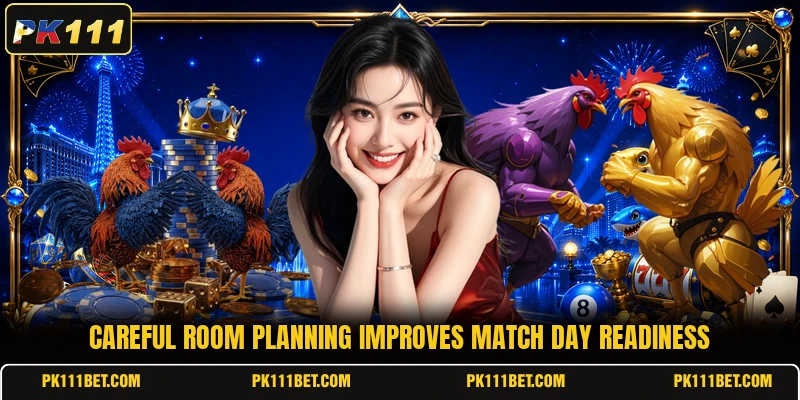 Careful room planning improves match day readiness