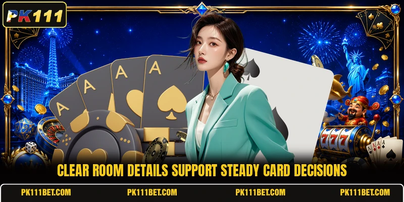 Clear room details support steady card decisions