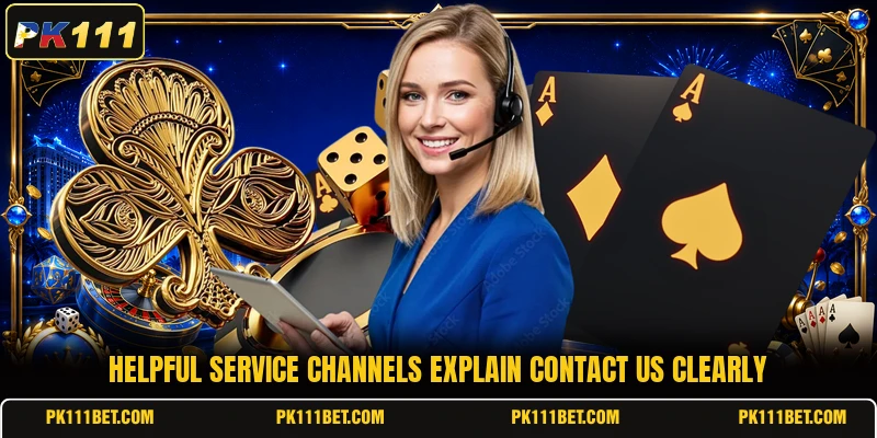 Helpful service channels explain contact us clearly