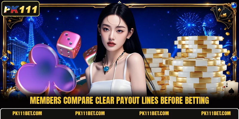 Members compare clear payout lines before betting