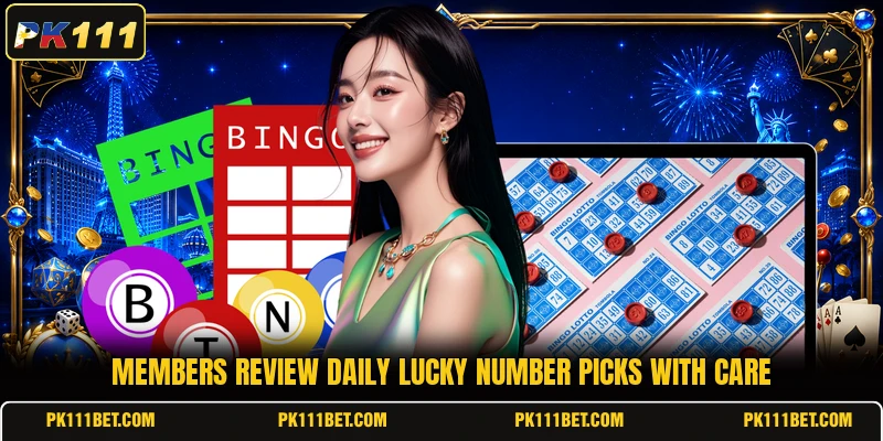 Members review daily Lucky Number picks with care
