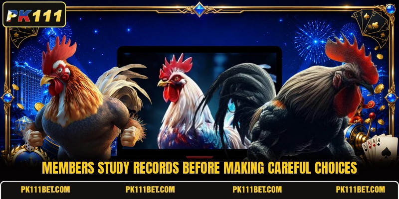 Members study records before making careful choices