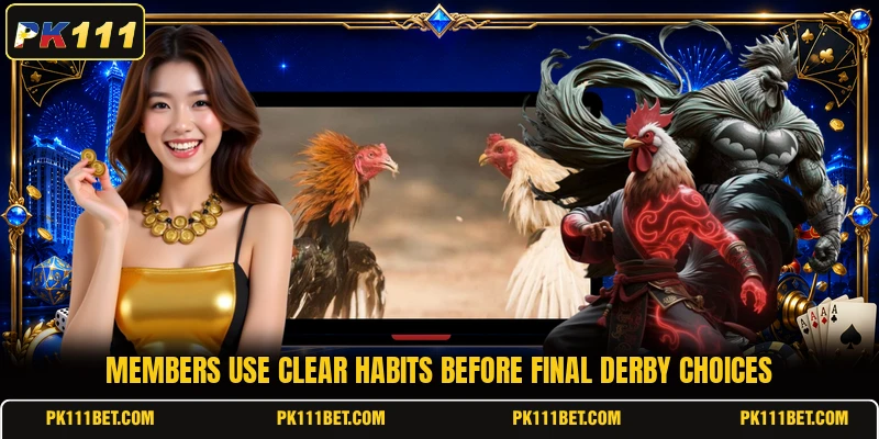 Members use clear habits before final derby choices