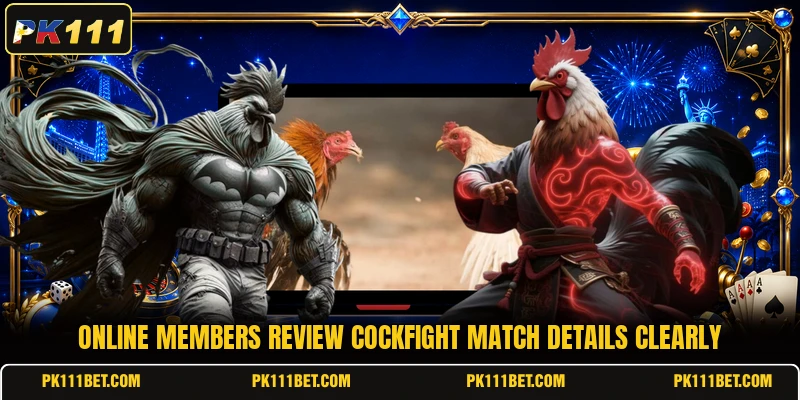 Online members review cockfight match details clearly
