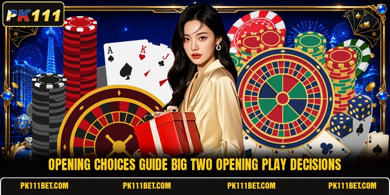 Opening choices guide big two opening play decisions