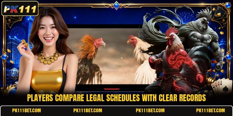Players compare legal schedules with clear records