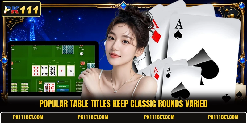 Popular table titles keep classic rounds varied