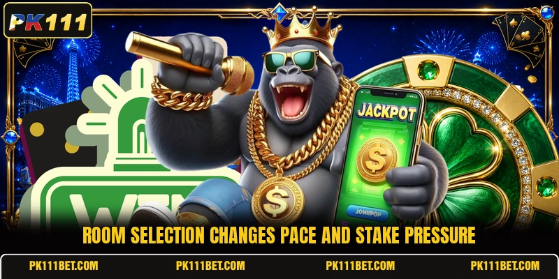 Room selection changes pace and stake pressure