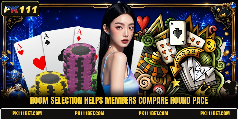 Room selection helps members compare round pace