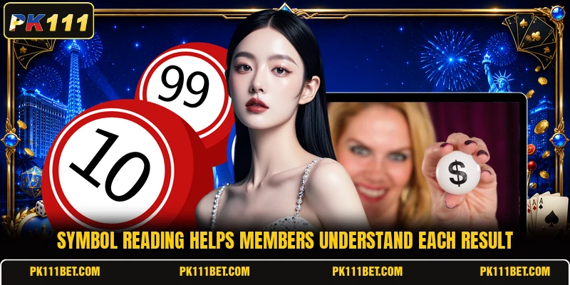 Symbol reading helps members understand each result